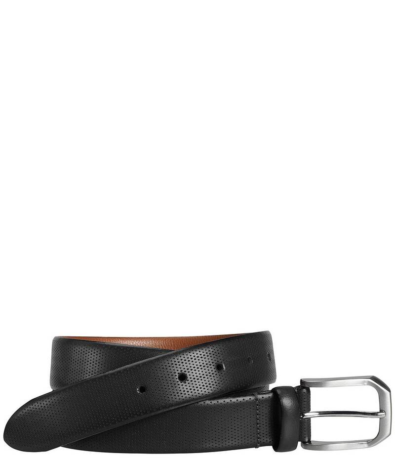 ジョンストンアンドマーフィー メンズ 付属品 胴締め Johnston \u0026 Murphy Men\u0027s Micro Perf Belt Black 黒いこと