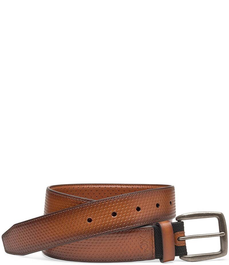 ジョンストンアンドマーフィー メンズ 付属品 胴締め Johnston \u0026 Murphy Men\u0027s XC4 Burnished Perforated Belt Tan タン