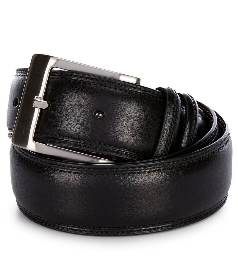 ダニエル クレミュ メンズ アクセサリー ベルト レザー Cremieux Madras Leather Dress Belt Black ブラック 13,665円