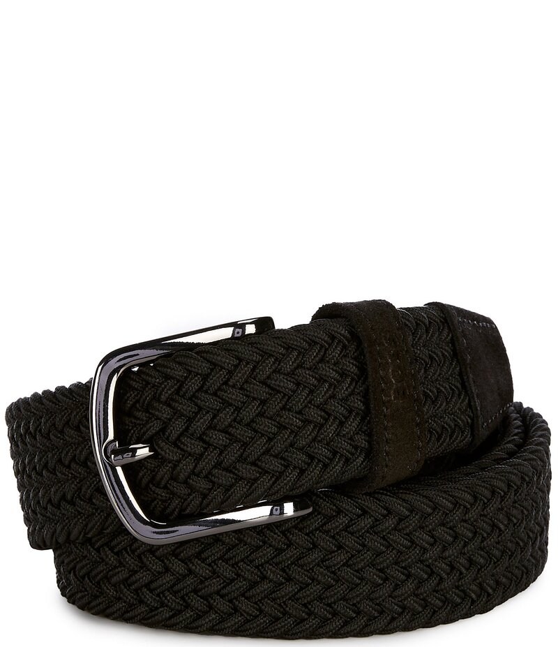 ヒューゴボス メンズ 付属品 胴締め Hugo Boss Sash Braided Belt Black 黒いこと
