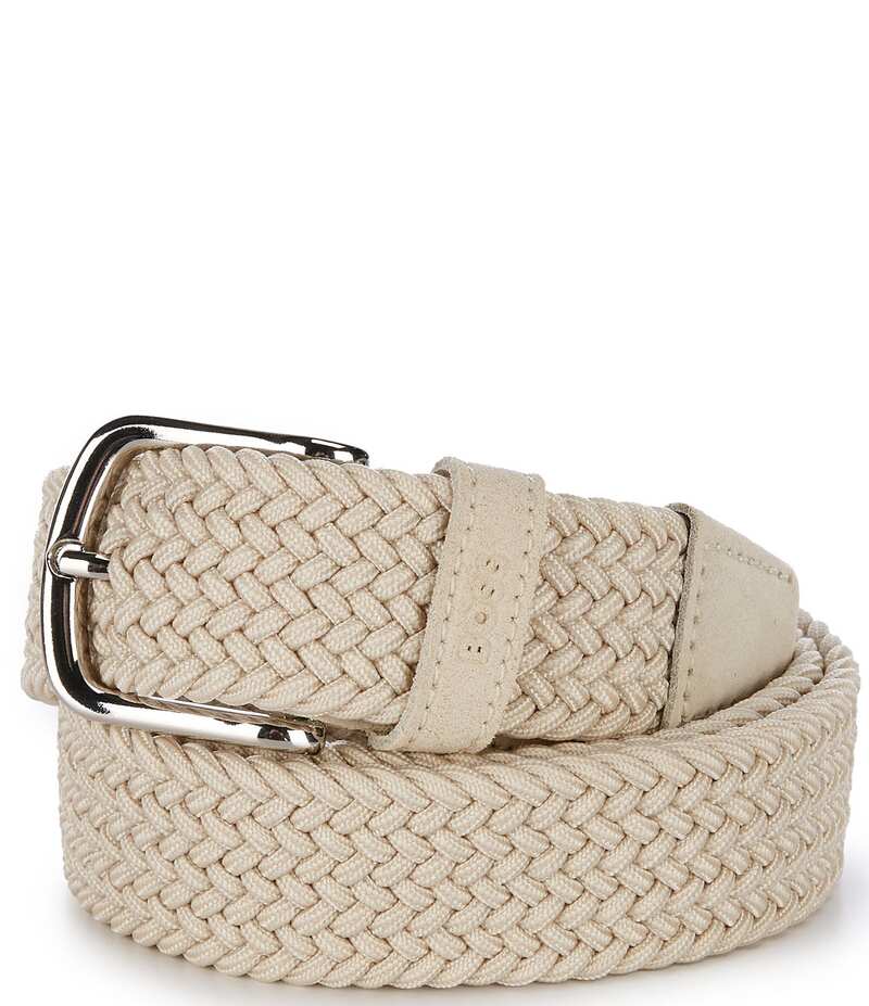 ヒューゴボス メンズ 付属品 胴締め Hugo Boss Sash Braided Belt Open Beige ベージュ