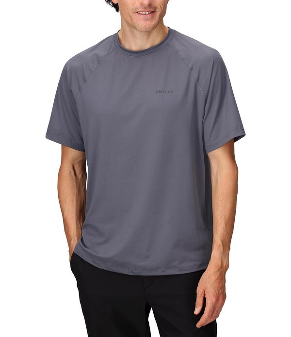 マーモット メンズ トップス シャツ Marmot Windridge Performance Short Sleeve T-Shirt Steel Onyx
