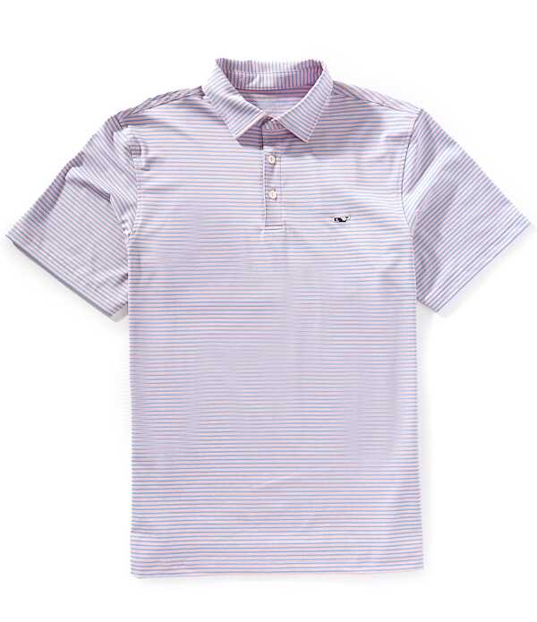 ヴァインヤードヴァインズ メンズ トップス シャツ Vineyard Vines Bradley Stripe Sankaty Short Sleeve Polo Shirt Hibiscus ストライプ 22,896円