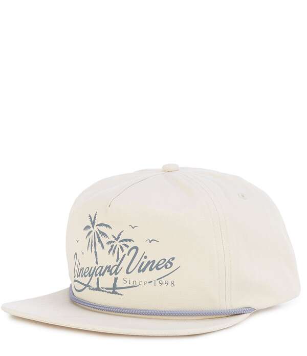 ヴァインヤードヴァインズ メンズ アクセサリー 帽子 Vineyard Vines Palm Tree Scenic Flat Brim Hat Bonefish
