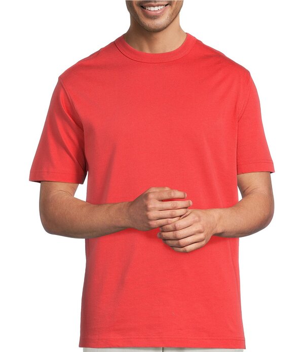 ラウンドトゥリーアンドヨーク メンズ トップス シャツ Roundtree & Yorke Short Sleeve Heavyweight-Shirt Cherry