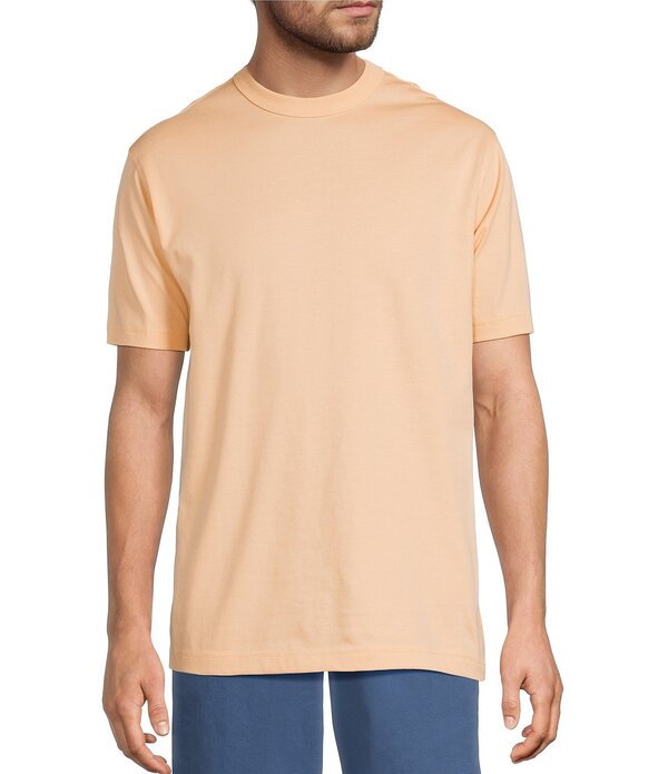 ラウンドトゥリーアンドヨーク メンズ トップス シャツ Roundtree & Yorke Short Sleeve Heavyweight-Shirt Peach ピーチ｜ReVida 店