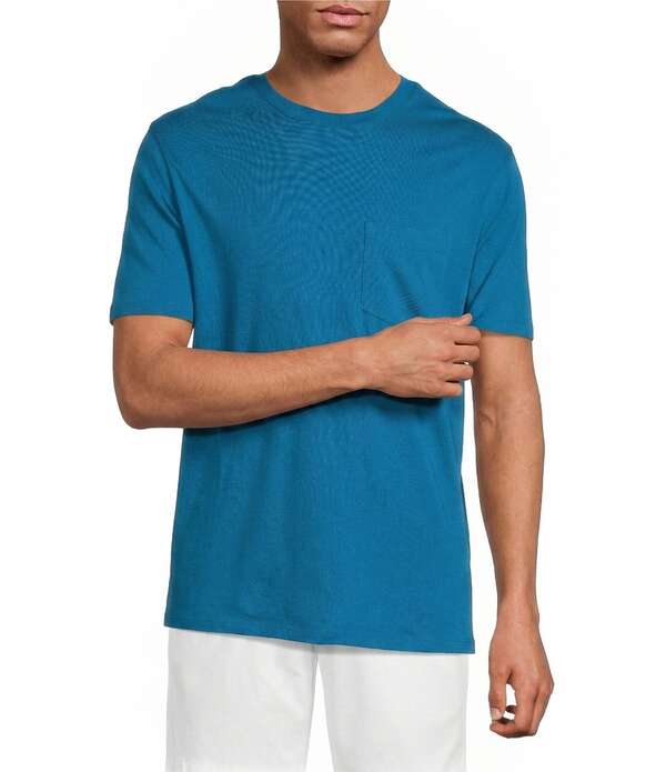 ラウンドトゥリーアンドヨーク メンズ トップス プルオーバー トール Roundtree \u0026 Yorke Big \u0026 Tall Short Sleeve Pocket Crew T-Shirt Dark Teal ティール