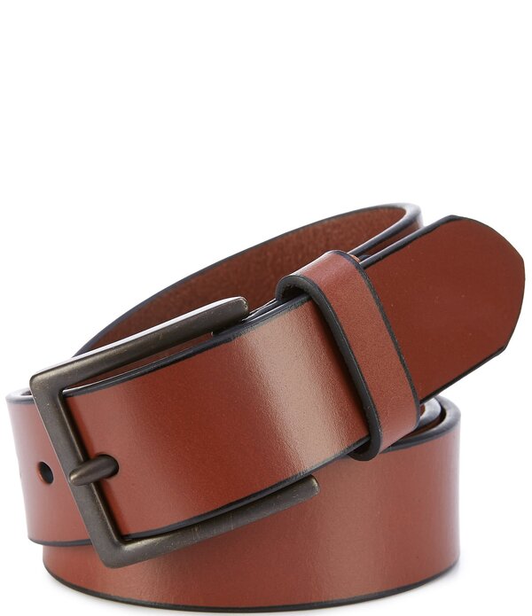 ジョンストンアンドマーフィー メンズ 付属品 胴締め なめし革 Johnston \u0026 Murphy Men\u0027s Rivet Leather Belt Cognac