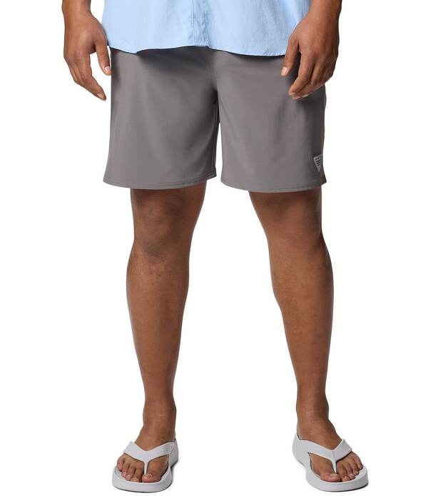 コロンビア メンズ ボトムス ハーフパンツ・ショーツ トール ショートパンツ Columbia Big & Tall Terminal Roamer 10 Inseam Stretch Shorts City Grey グレー