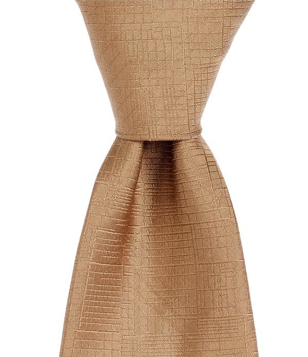 ムラノ メンズ アクセサリー ネクタイ シルク Murano Cyrus Etched Non-Solid 3 Narrowoven Silk Blend Tie Tan タン