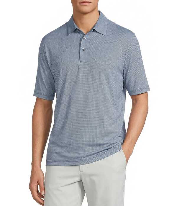 ラウンドトゥリーアンドヨーク メンズ トップス シャツ ギンガムチェック トール ギンガム Roundtree & Yorke Big & Tall Performance Short Sleeve Gingham Polo Shirt Navy ネイビー