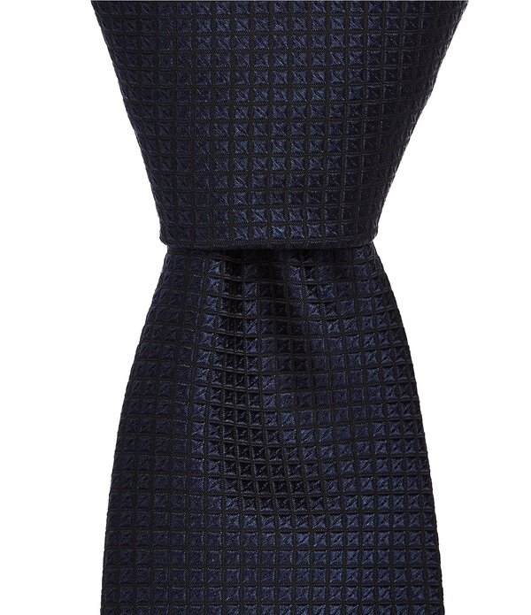 ヒューゴボス メンズ 付属品 タイ 地絹 Hugo Boss Micro Pattern Jacquard 2 1/4 Silk Blend Tie Dark Blue 青み