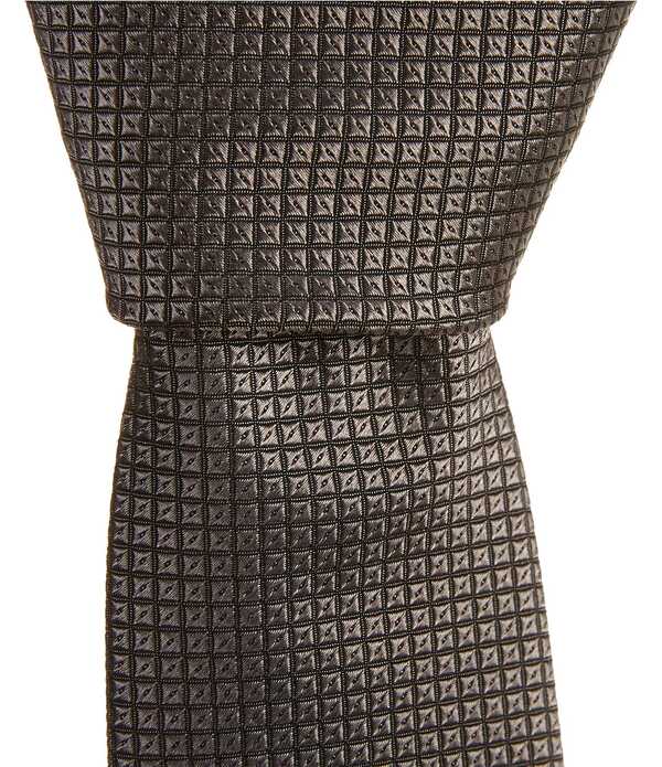 ヒューゴボス メンズ 付属品 タイ 地絹 Hugo Boss Micro Pattern Jacquard 2 1/4 Silk Blend Tie Dark Grey 薄墨色