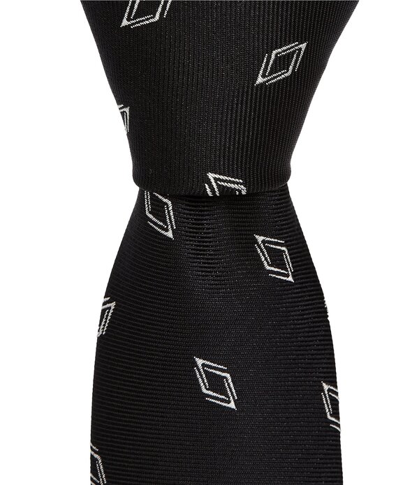 ヒューゴボス メンズ 付属品 タイ 地絹 Hugo Boss Diamond Pattern Jacquard 2 1/4 Silk Blend Tie Black 黒いこと