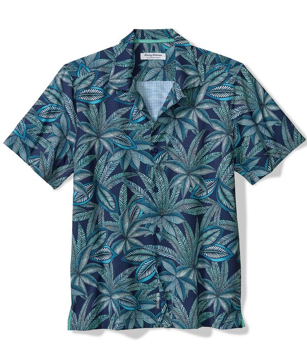 トッミーバハマ メンズ トップス シャツ トール Tommy Bahama Big \u0026 Tall Bahama Coast Luau Bloomshort Sleeve Woven Camp Shirt Insignia Blue ブルー