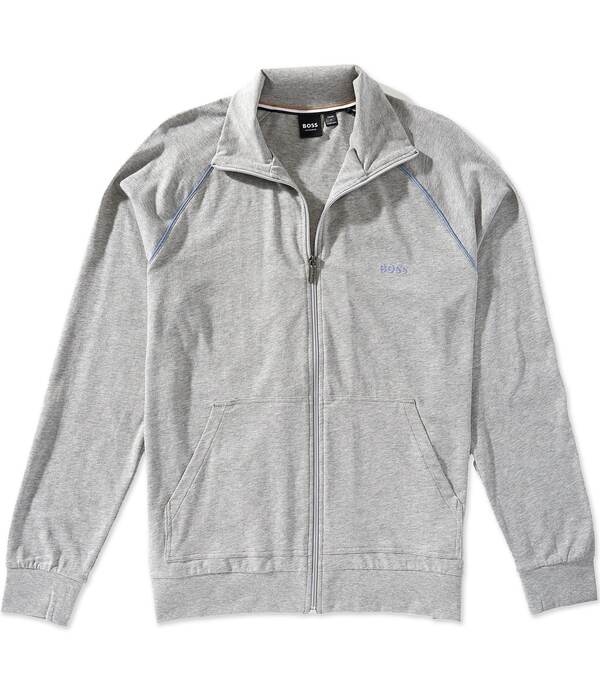 ヒューゴボス メンズ アウター ジャケット・ブルゾン Hugo Boss Mix & Match Zip Up Jacket Medium Gray グレー