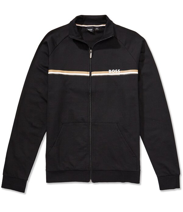 ヒューゴボス メンズ アウター ジャケット・ブルゾン Hugo Boss Authentic Zip Up Jacket Black ブラック