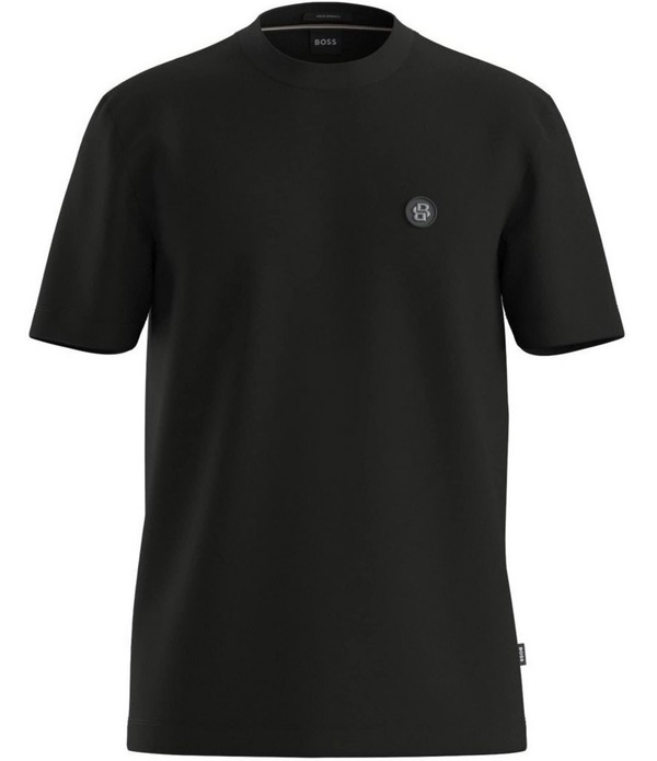 ヒューゴボス メンズ トップス シャツ クルーネック トール コットン Hugo Boss Big \u0026 Tall Mercerized Cotton Crew Neck Short Sleeve T-Shirt Black ブラック
