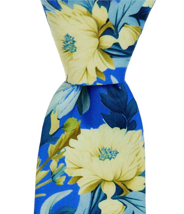 オリジナルペンギン メンズ アクセサリー ネクタイ フラワー柄 フラワー Original Penguin Zimova Floral 2 1/2 Woven Tie Blue ブルー