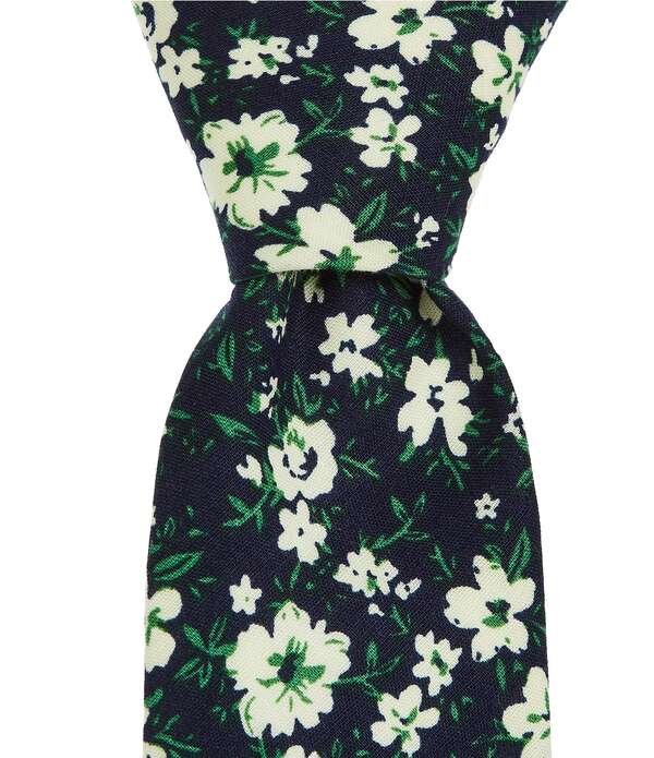 事あたらしいペンギン メンズ 添え物 タイ お花柄 お花 Original Penguin Tereza Floral 2 1/2 Woven Tie Navy 米国海軍