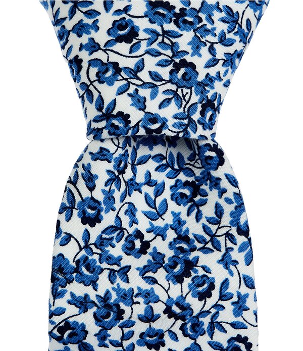 事あたらしいペンギン メンズ 添え物 タイ お花柄 お花 Original Penguin Vogel Floral 2 1/2 Woven Tie Bay Blue 青碧