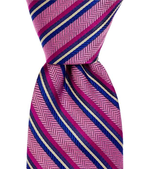 テッドベーカー メンズ アクセサリー ネクタイ シルク Ted Baker London Welwyn Herringbone Stripe 3 1/8 Woven Silk Tie Pink ピンク 19,485円