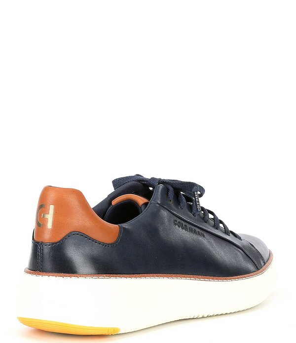 コールハーン メンズ シューズ スニーカー レザー Cole Haan Men's GrandPro Topspin Leather Sneakers Navy Blazer ネイビー
