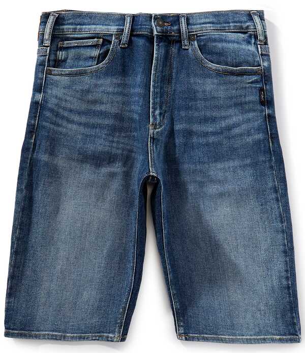 シルバー ジーンズ メンズ ボトムス ハーフパンツ・ショーツ リラックスフィット ショートパンツ デニム Silver Jeans Co. Gordie Relaxed Fit 12 Denim Bermuda Shorts Indigo インディゴ|ReVida 店