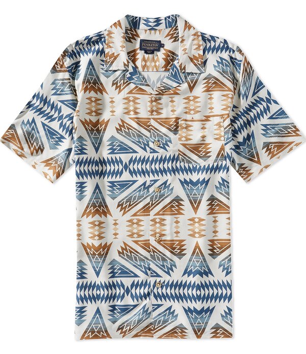 ペンドルトン メンズ トップス シャツ Pendleton Vacay Short Sleeve Woven Shirt Ponderosa Blue Multi ブルー
