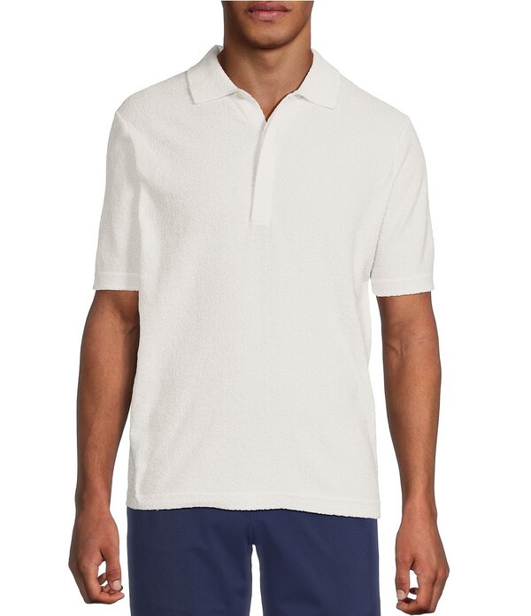ムラノ メンズ トップス シャツ パイル Murano Saronic Islands Greece Collection Short Sleeve Terry Polo Shirt Cream クリーム
