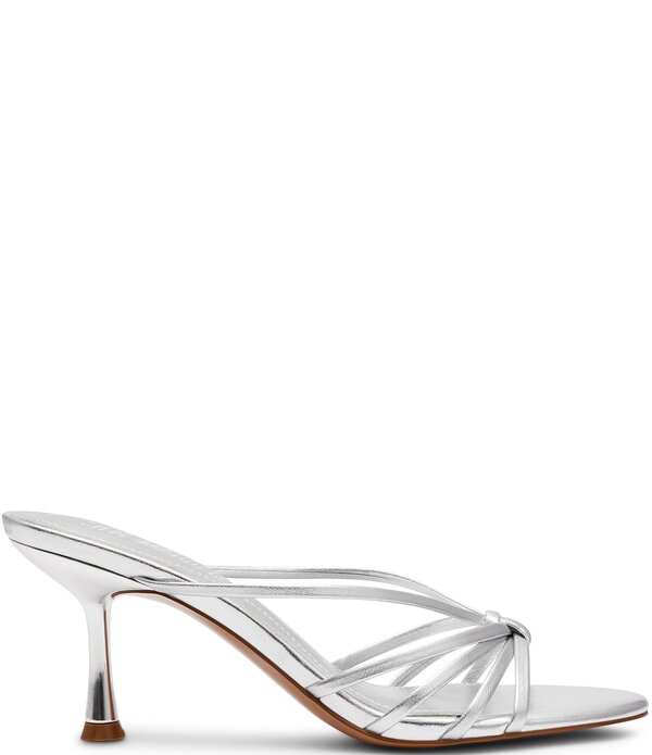 スティーブ マデン レディース シューズ ヒール サンダル レザー Steve Madden Edna Leather Strappy Dressandalsilver シルバー