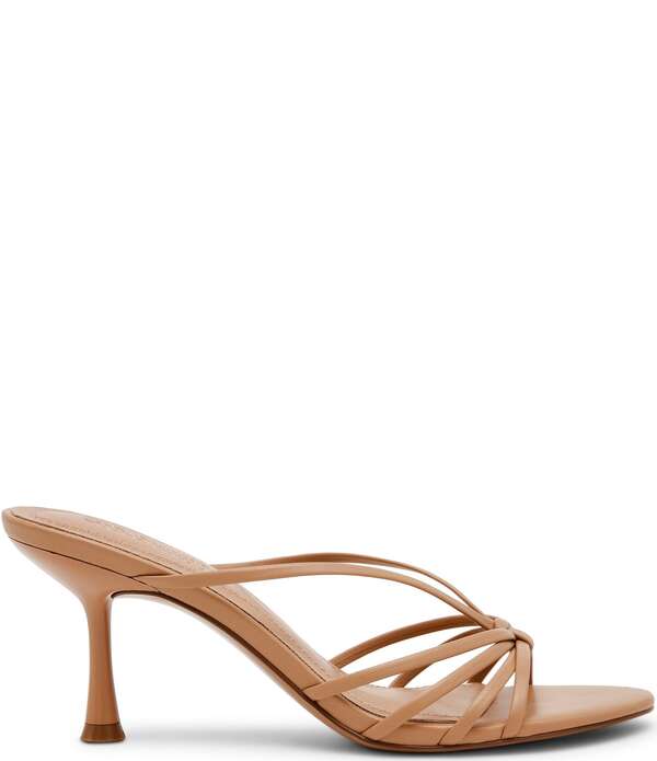 スティーブ マデン レディース シューズ 踵 サンダル なめし革 Steve Madden Edna Leather Strappy Dressandals Tan タン