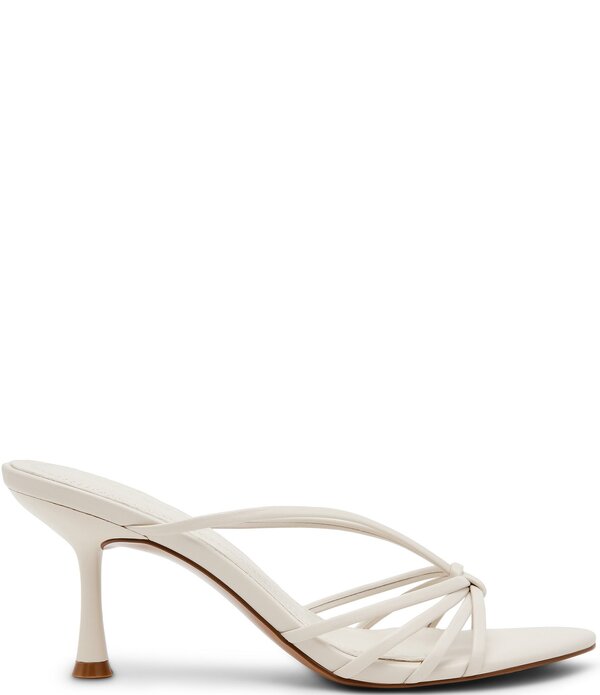スティーブ マデン レディース シューズ 踵 サンダル なめし革 Steve Madden Edna Leather Strappy Dressandals White 白いこと