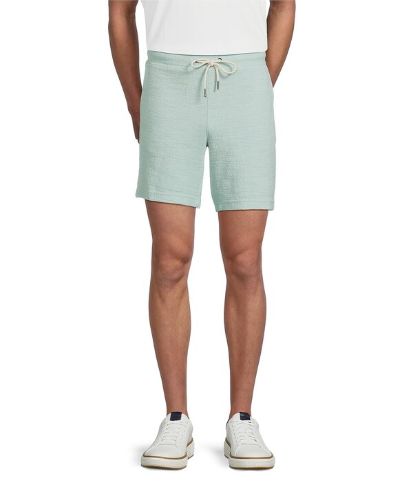 ラウン メンズ ボトムス ハーフパンツ・ショーツ ショートパンツ Rowm Flat Front Solid 7 Inseam Textured Shorts Mint ミント｜ReVida 店