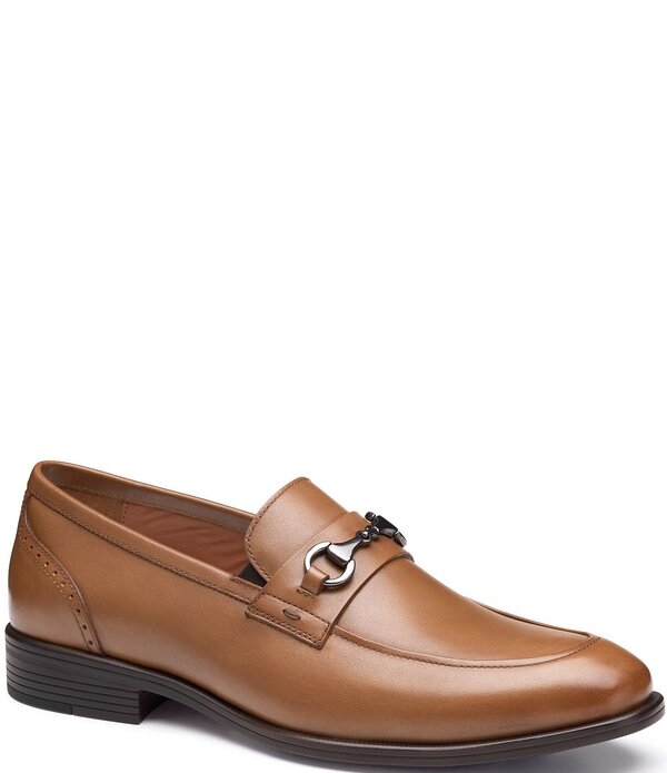 ジョンストンアンドマーフィー メンズ シューズ スリッポン・ローファー レザー Johnston & Murphy Men's Reeve Leather Bit Loafers Tan タン