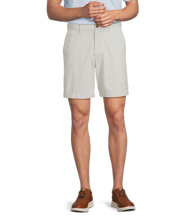ラウンドトゥリーアンドヨーク メンズ ボトムス ハーフパンツ・ショーツ ショートパンツ Roundtree & Yorke The Cloud Collection 8 Flat Front Washed Chino Shortstone ストーン