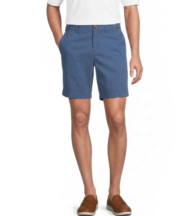 ラウンドトゥリーアンドヨーク メンズ ボトムス ハーフパンツ・ショーツ ショートパンツ Roundtree & Yorke The Cloud Collection 8 Flat Front Washed Chino Shorts Vintage Navy ネイビー