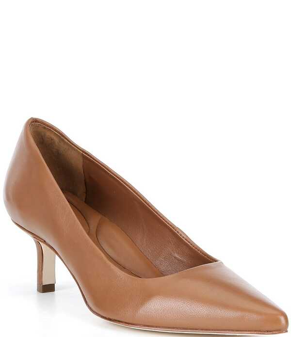 アントニオ メラーニ レディース シューズ 踵 なめし革 Antonio Melani Aden Leather Pointed Toe Pumps Acacia Tan タン