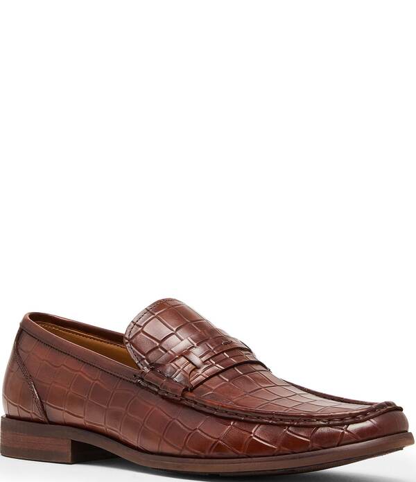スティーブ マデン メンズ シューズ スリッポン・ローファー レザー Steve Madden Men's Kline Leather Croco Loafers Tan タン 31,070円