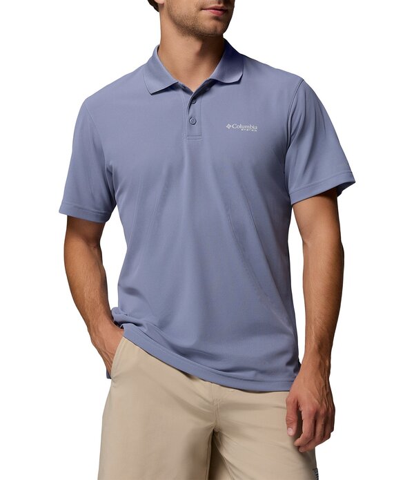 コロンビア メンズ トップス シャツ Columbia PFG Freezer Short Sleeve Polo Shirt New Moon
