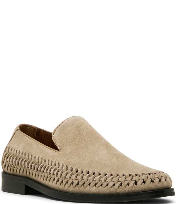 スティーブ マデン メンズ シューズ スリッポン・ローファー スエード Steve Madden Men's Newbury Suede Woven Sidetail Slip On Loafersand サンド