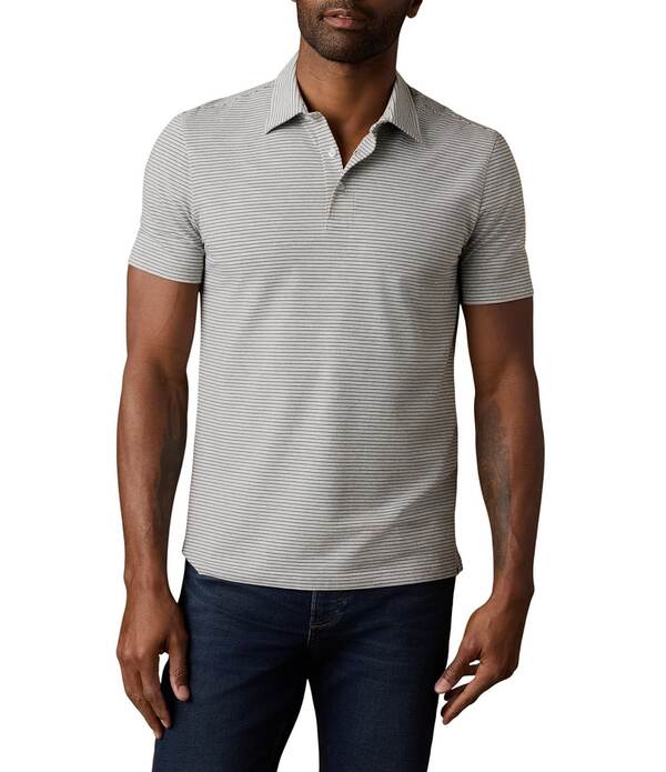 ファレティ メンズ トップス プルオーバー Faherty Movement Stripe Pattern Short Sleeve Polo Shirt Dark Cloud Stripe 縞模様