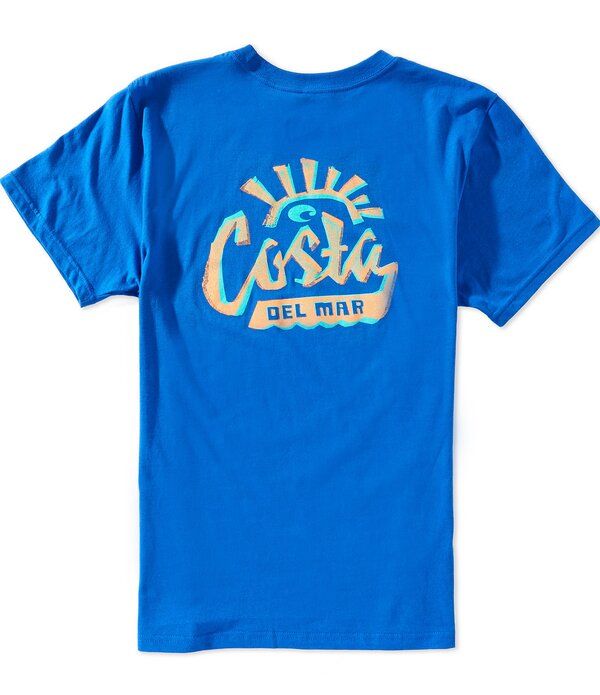 コスタ メンズ トップス プルオーバー Costa Sunshine Short Sleeve T-Shirt Channel Blue 青色