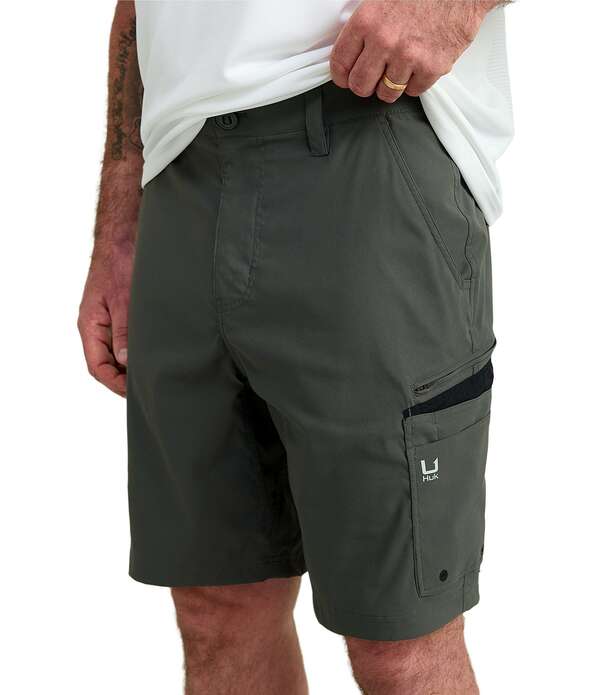フック メンズ ボトムス ハーフパンツ・ショーツ ショートパンツ Huk Icon 9 Inseam Shorts Volcanic Ash アッシュ