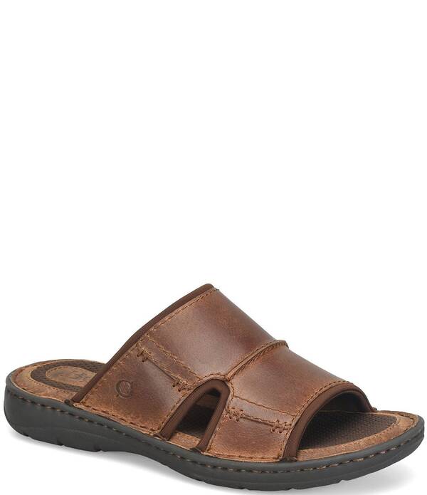 ボーン メンズ シューズ サンダル Born Men Maldon Slip-On Sandals Dark Brown ブラウン
