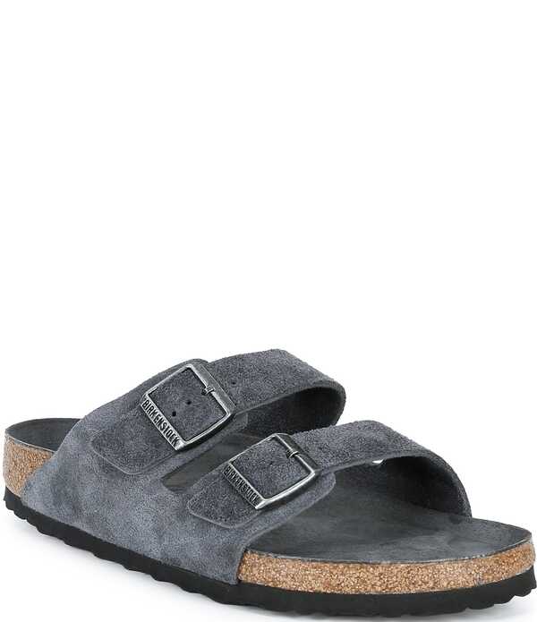 ビルケンシュトック メンズ シューズ サンダル Birkenstock Men's Arizona Soft Footbed Sandals Charcoal Tonal チャコール