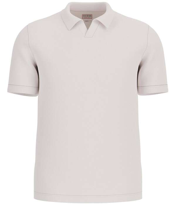 ゲス メンズ トップス シャツ ニット Guess Daryl Crocheted Knit Short Sleeve Polo Shirt Salt White ホワイト 17,005円