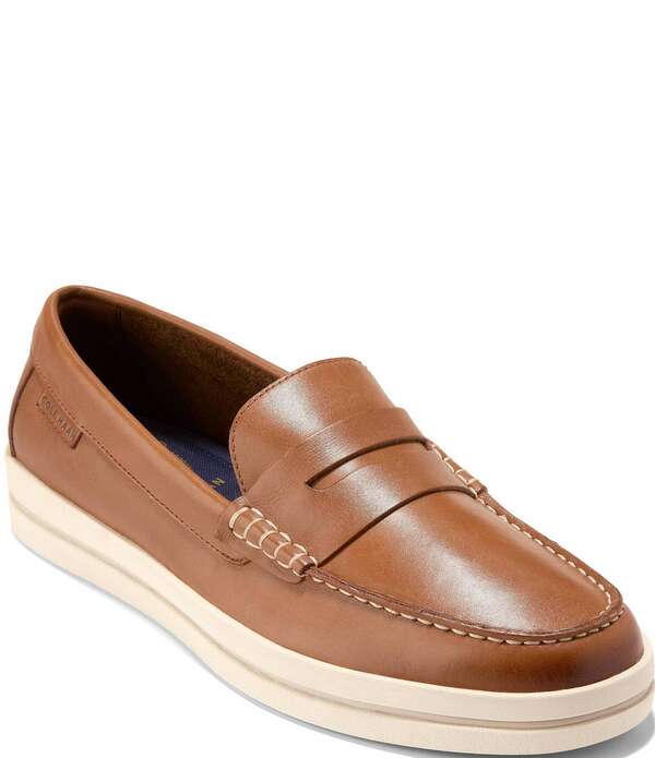 コールハーン メンズ シューズ スリッポン・ローファー Cole Haan Men's Pinch Long-Weeknder Penny Loafers British Tan/Angora タン