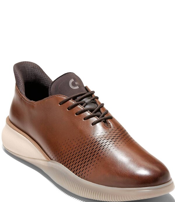 コールハーン メンズ シューズ オックスフォード Cole Haan Men 6.ZEROGRAND Laser Quick-On Oxfords Woodbury/Dark Chocolate/Angora チョコレート