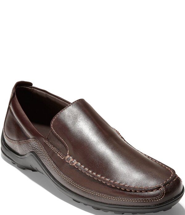 コールハーン メンズ シューズ スリッポン・ローファー レザー Cole Haan Men's Tucker Leather Venetian Slip-On Loafers French Roast